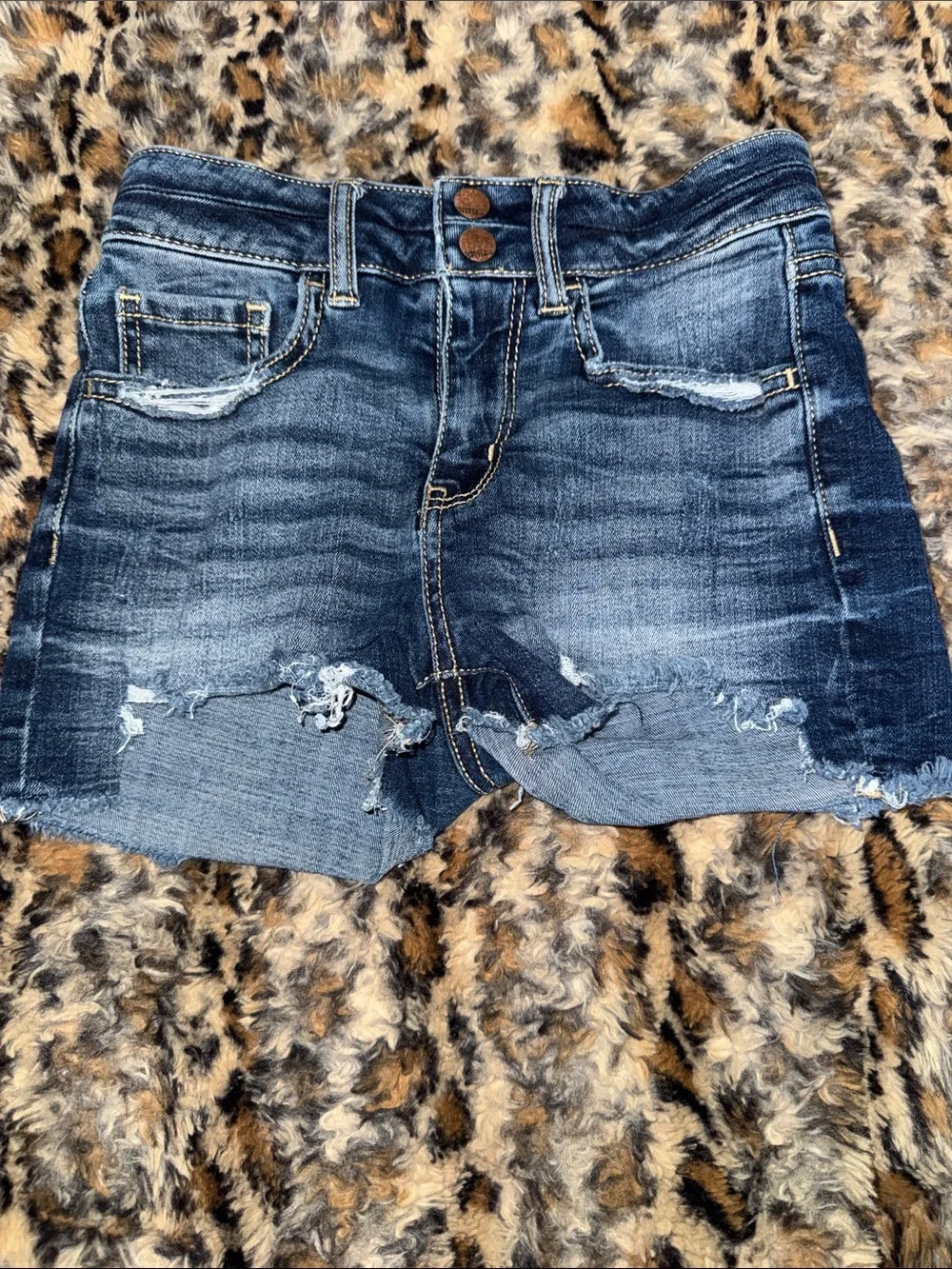 Classic Distressed Denim girls shorts